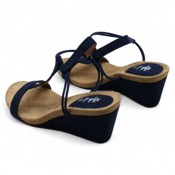 Style & Co. Womens Mulan Faux Suede Wedge Sandals - Picture 7 of 8